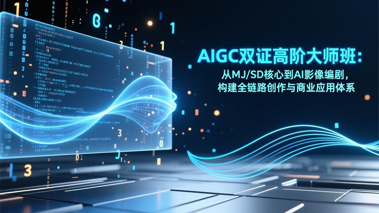 (17198期)AIGC双证高阶大师班:从MJ/SD核心到AI影像编剧,构建全链路创作与商业应用体系-网赚副业网