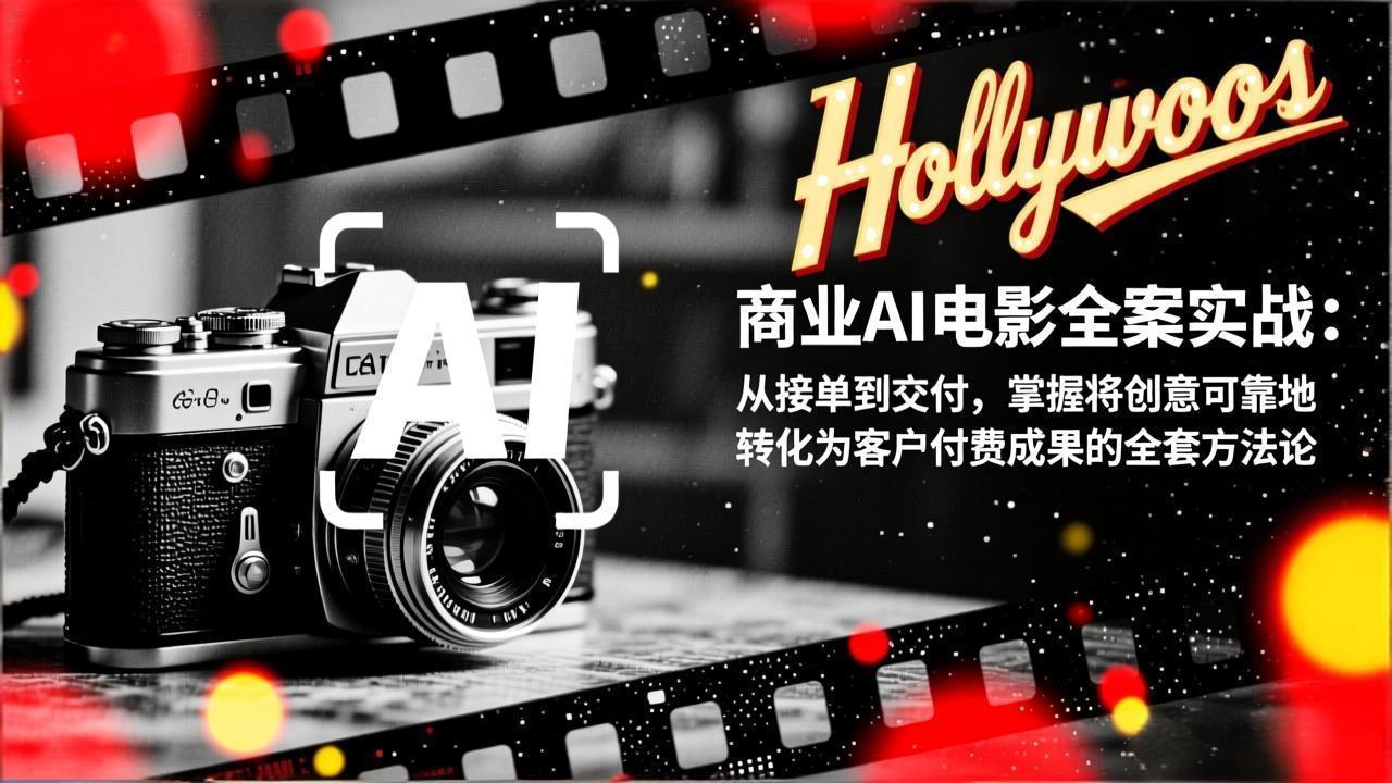 (17092期)商业AI电影全案实战:从接单到交付,掌握将创意可靠地转化为客户付费成果的全套方法论-网赚副业网