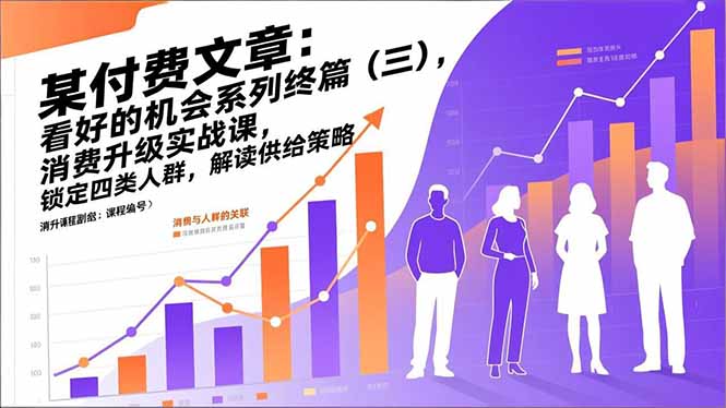 （17004期）某付费文章：看好的机会系列终篇（三），消费升级实战课，锁定四类人群，解读供给策略-网赚副业网