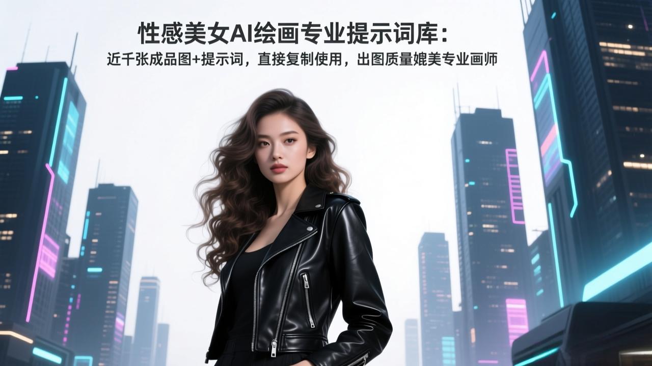 (17262期)性感美女AI绘画专业提示词库:近千张成品图+提示词,直接复制使用,出图质量媲美专业画师-网赚副业网