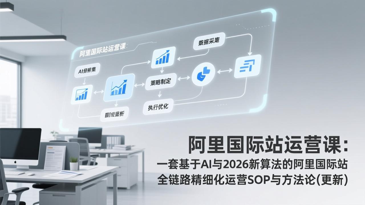 (17378期)阿里国际站运营课:一套基于AI与2026新算法的阿里国际站全链路精细化运营SOP与方法论(更新)-网赚副业网