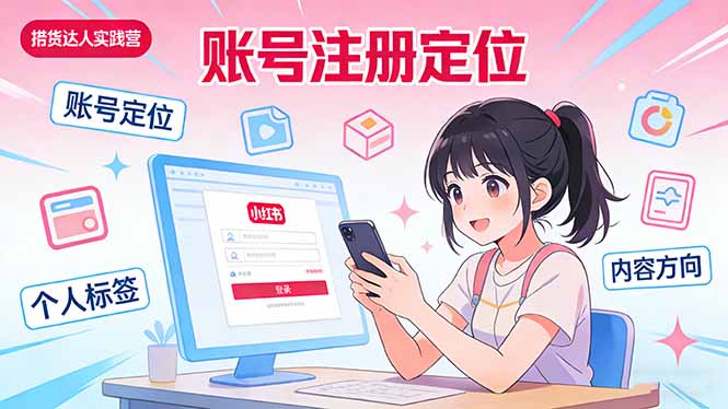(17459期)小红书带货达人实战营:账号注册定位、内容创作、选品策略、带货技巧、流量运营等-网赚副业网
