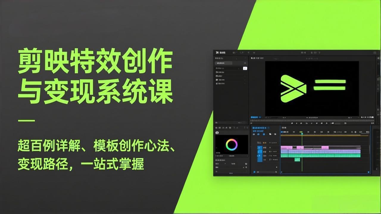 (17369期)剪映特效创作与变现系统课,超百例详解、模板创作心法、变现路径,一站式掌握-网赚副业网