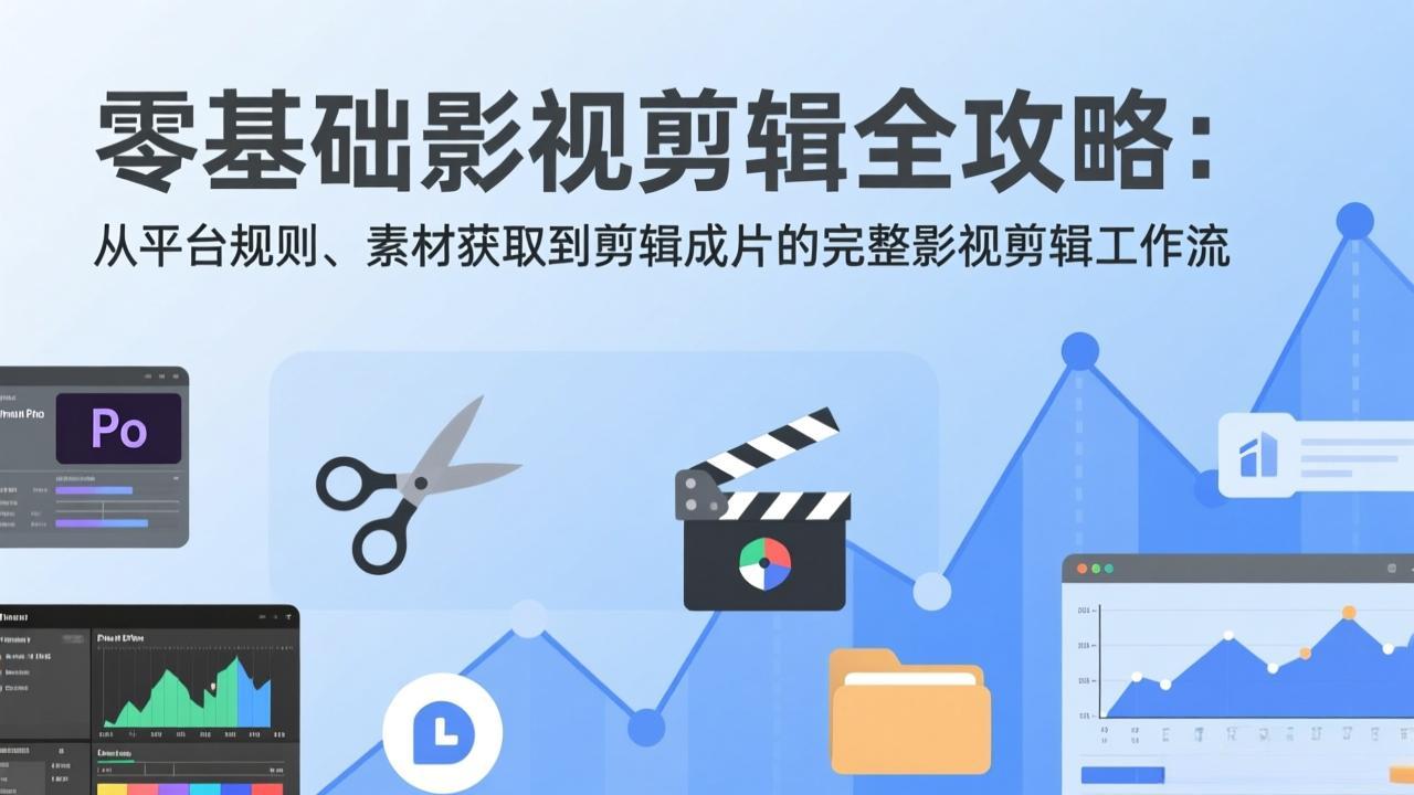 (17336期)零基础影视剪辑全攻略:从平台规则、素材获取到剪辑成片的完整影视剪辑工作流-网赚副业网