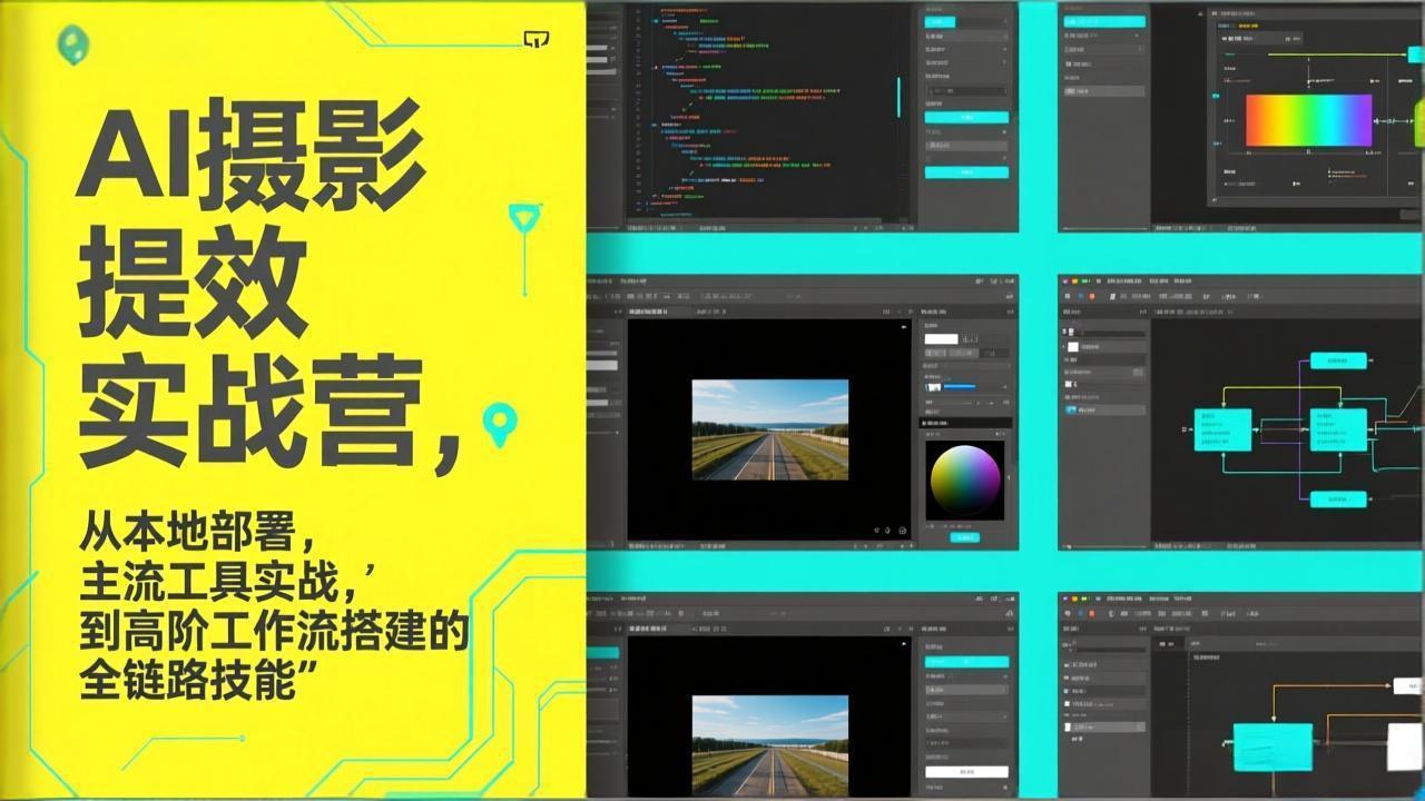 （17393期）AI+摄影提效实战营，从本地部署，主流工具实战，到高阶工作流搭建的全链路技能-网赚副业网