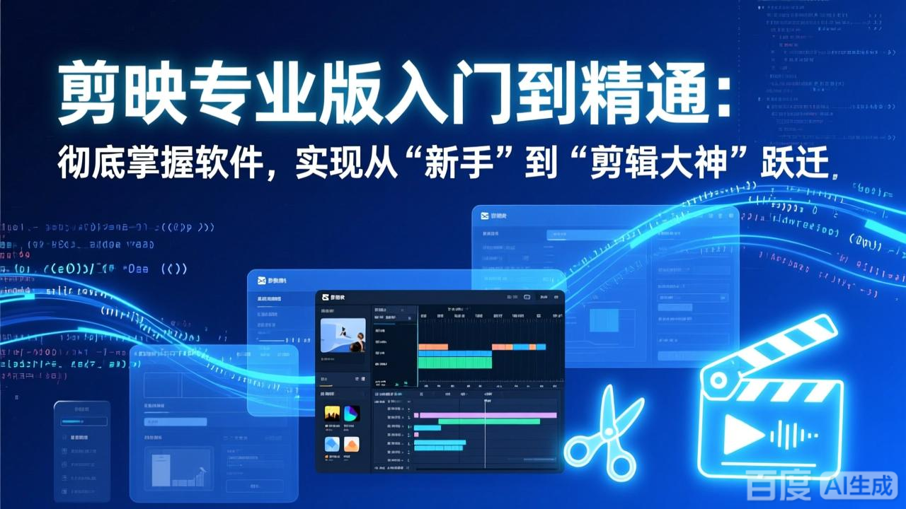 (17321期)剪映专业版入门到精通:彻底掌握软件,实现从“新手”到“剪辑大神”跃迁-网赚副业网