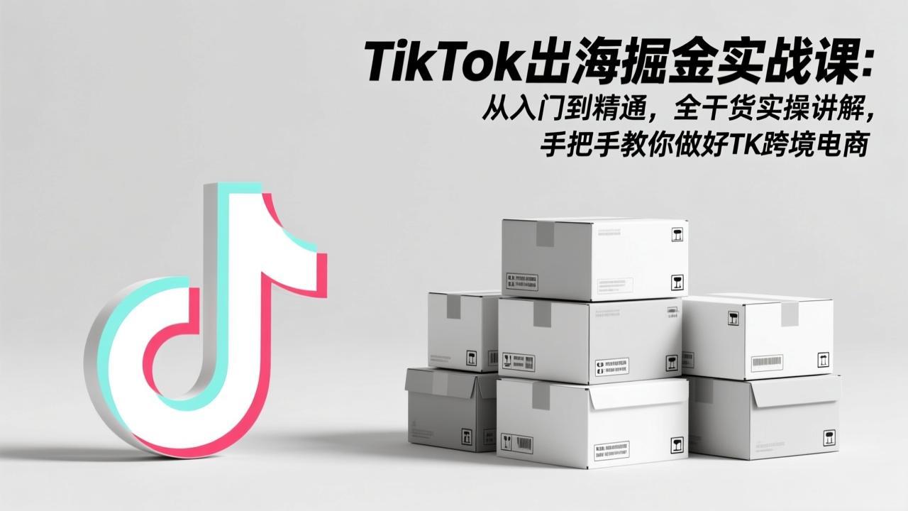 (17368期)TikTok出海掘金实战课:从入门到精通,全干货实操讲解,手把手教你做好TK跨境电商-网赚副业网