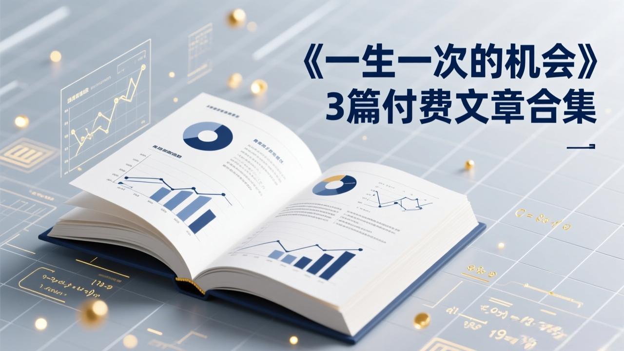 (17456期)付费文章合集《一生一次的机会》3篇,一个系统性、一次性、独家性的透剧-网赚副业网