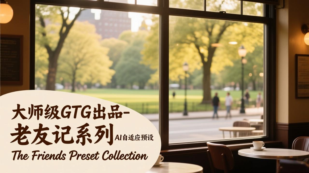 (17403期)大师级GTG出品-老友记系列AI自适应预设The Friends Preset Collection-网赚副业网
