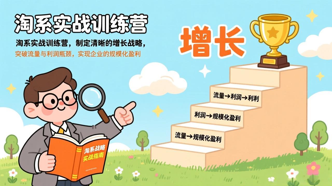 (17325期)淘系实战训练营(更新),制定清晰的增长战略,突破流量与利润瓶颈,实现企业的规模化盈利-网赚副业网