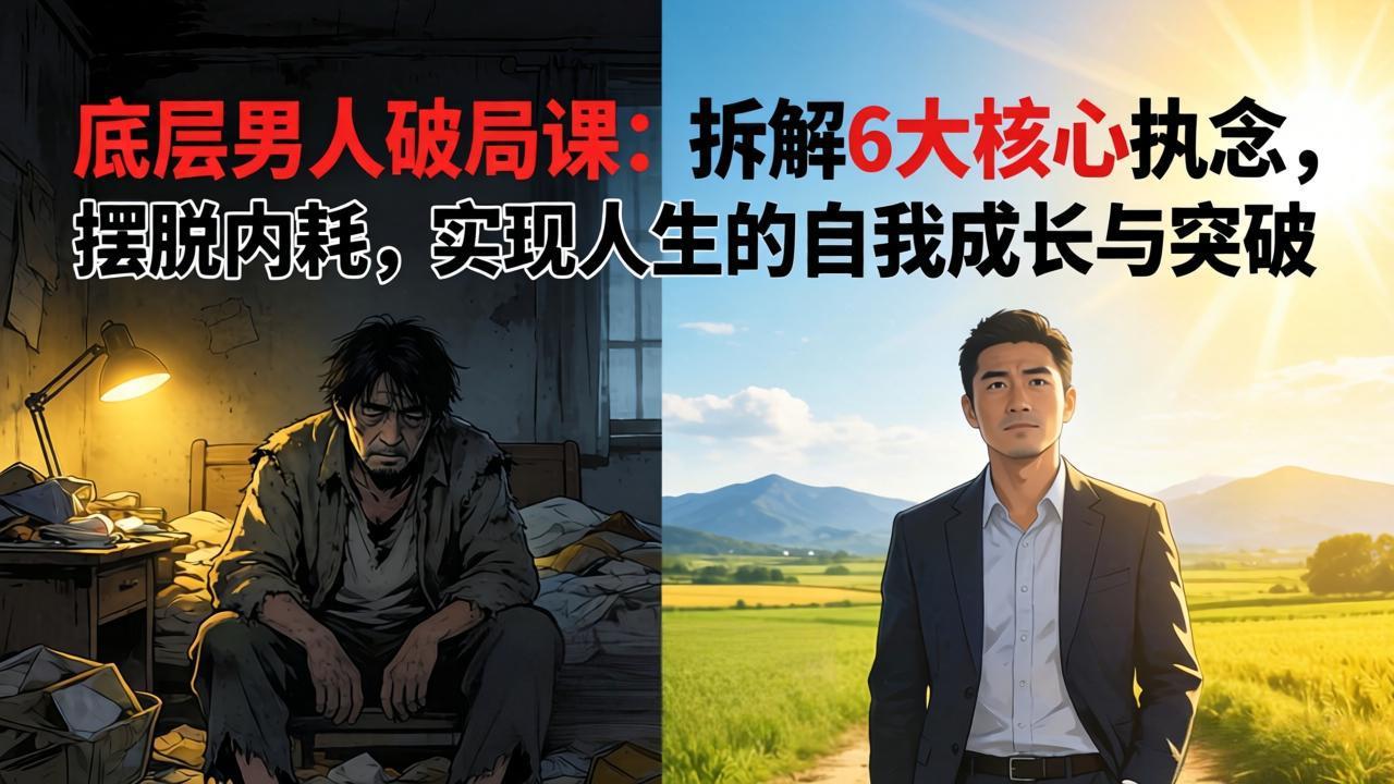 (17747期)付费文章:底层男人破局课:拆解 6 大核心执念,摆脱内耗,实现人生的自我成长与突破-网赚副业网