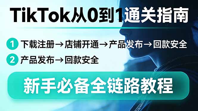 (17691期)TikTok从0到1通关指南:下载注册→店铺开通→产品发布→回款安全,新手必备全链路教程-网赚副业网