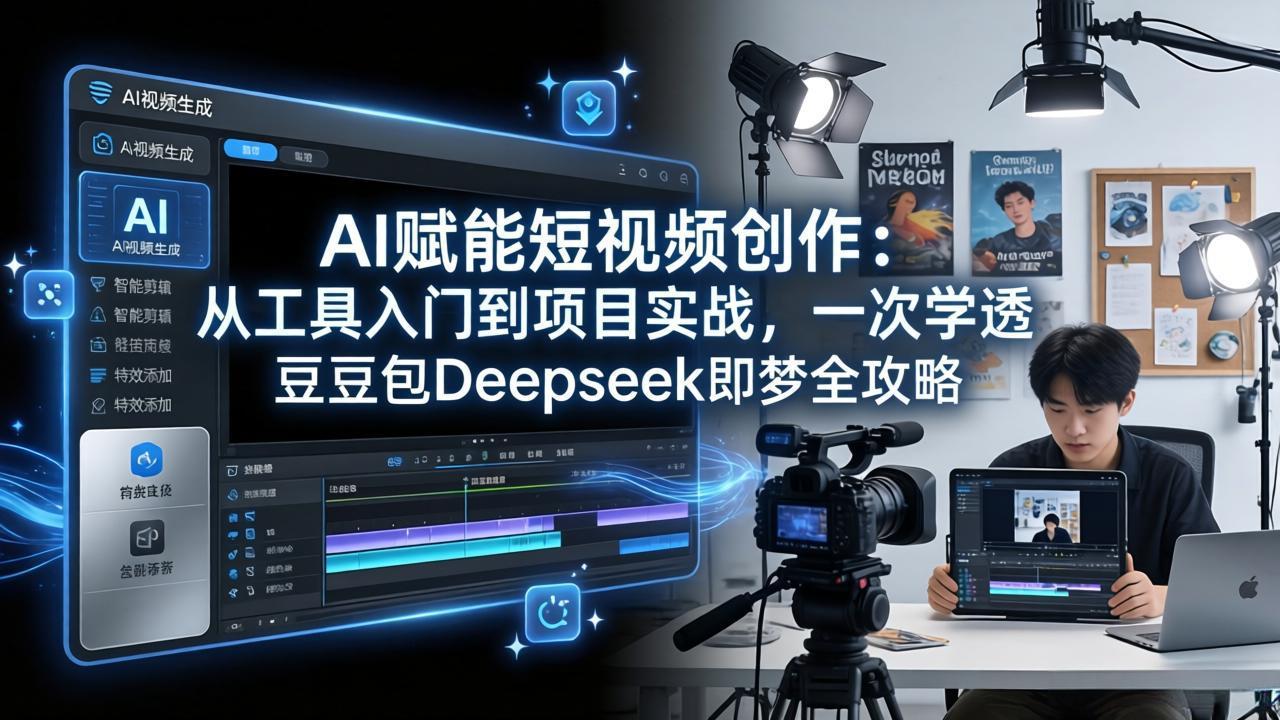 （17762期）AI赋能短视频创作：从工具入门到项目实战，一次学透豆包Deepseek即梦全攻略-网赚副业网