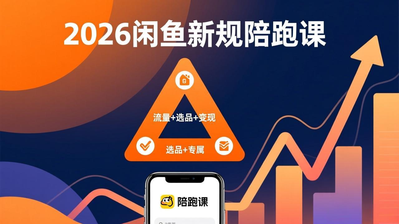 （17483期）2026闲鱼高阶陪跑课全新上线，带你吃透新规玩转选品流量，从零搭建稳定变现盈利体系-网赚副业网