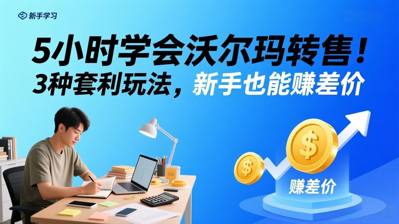 (17479期)5小时学会沃尔玛转售!3 种套利玩法,新手也能赚差价-网赚副业网