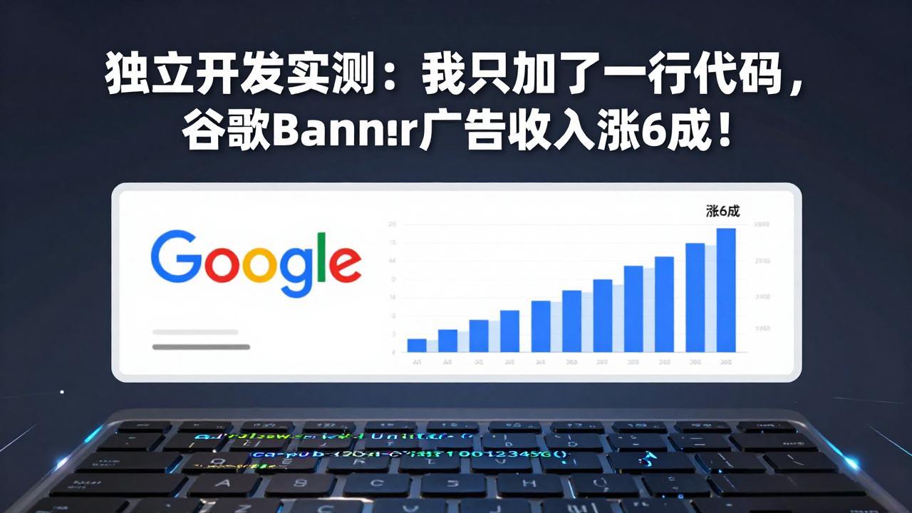 (17574期)付费文章:独立开发实测:我只加了一行代码,谷歌Banner广告收入涨6成!-网赚副业网