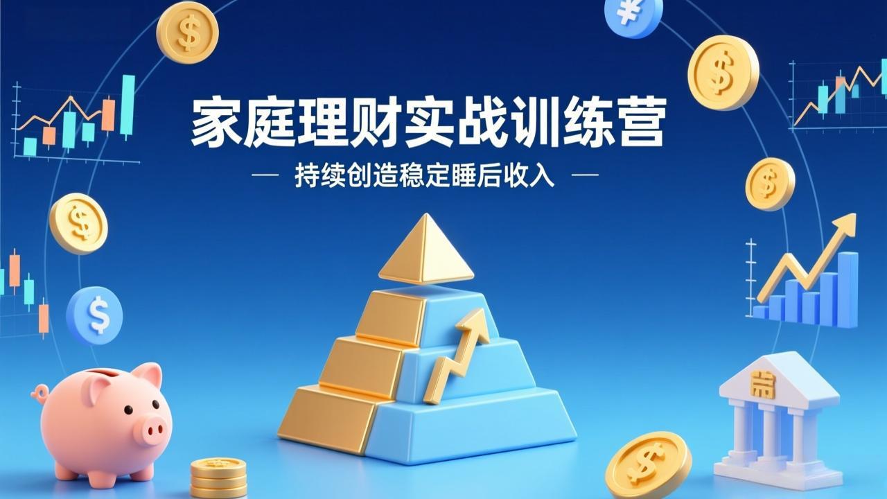 (17486期)家庭理财实战训练营:从0到1建体系,三阶进阶层层递进,助你持续创造稳定睡后收入插图 (17486期)家庭理财实战训练营:从0到1建体系,三阶进阶层层递进,助你持续创造稳定睡后收入插图