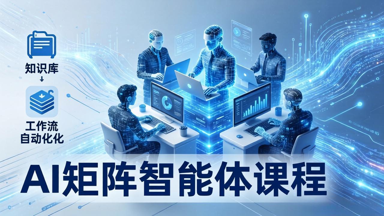 （17759期）AI矩阵智能体实战：100个数字员工批量生产内容，文本知识库+工作流自动化全搞定-网赚副业网
