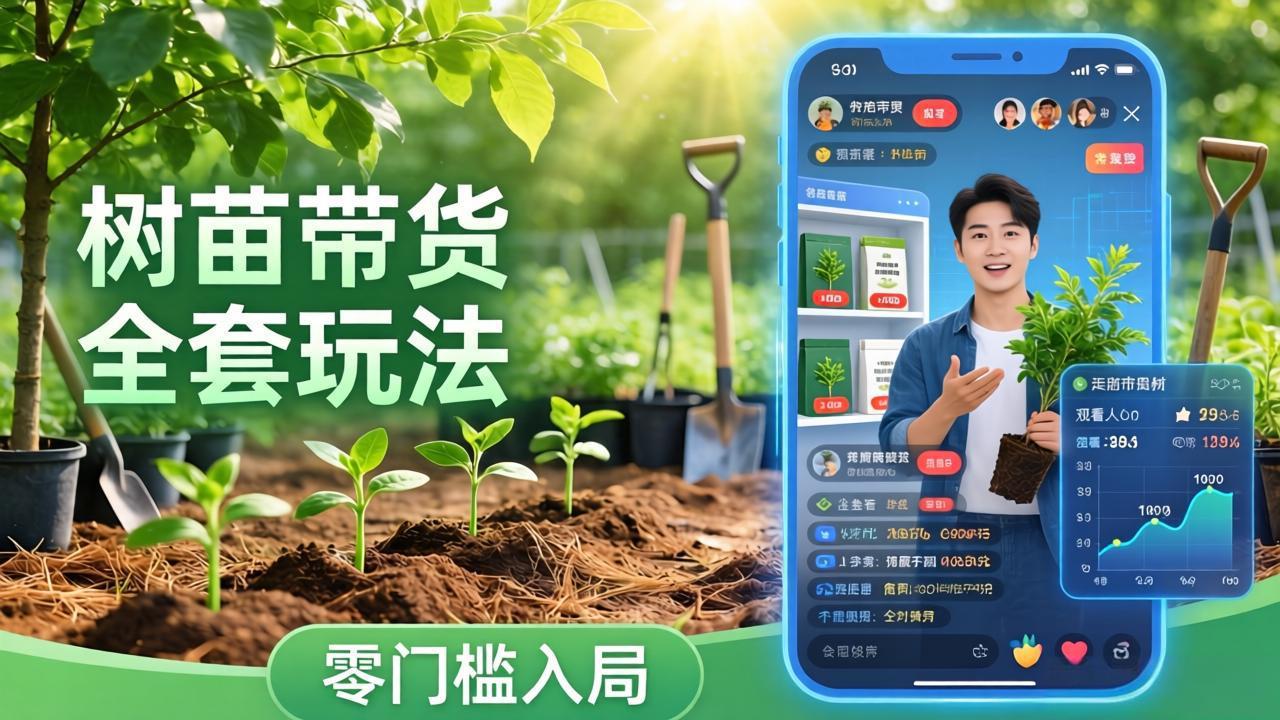 （17729期）视频号AI树苗带货全套玩法：零门槛入局，掌握豆包、千问等AI工具制作树苗视频的全套流程-网赚副业网