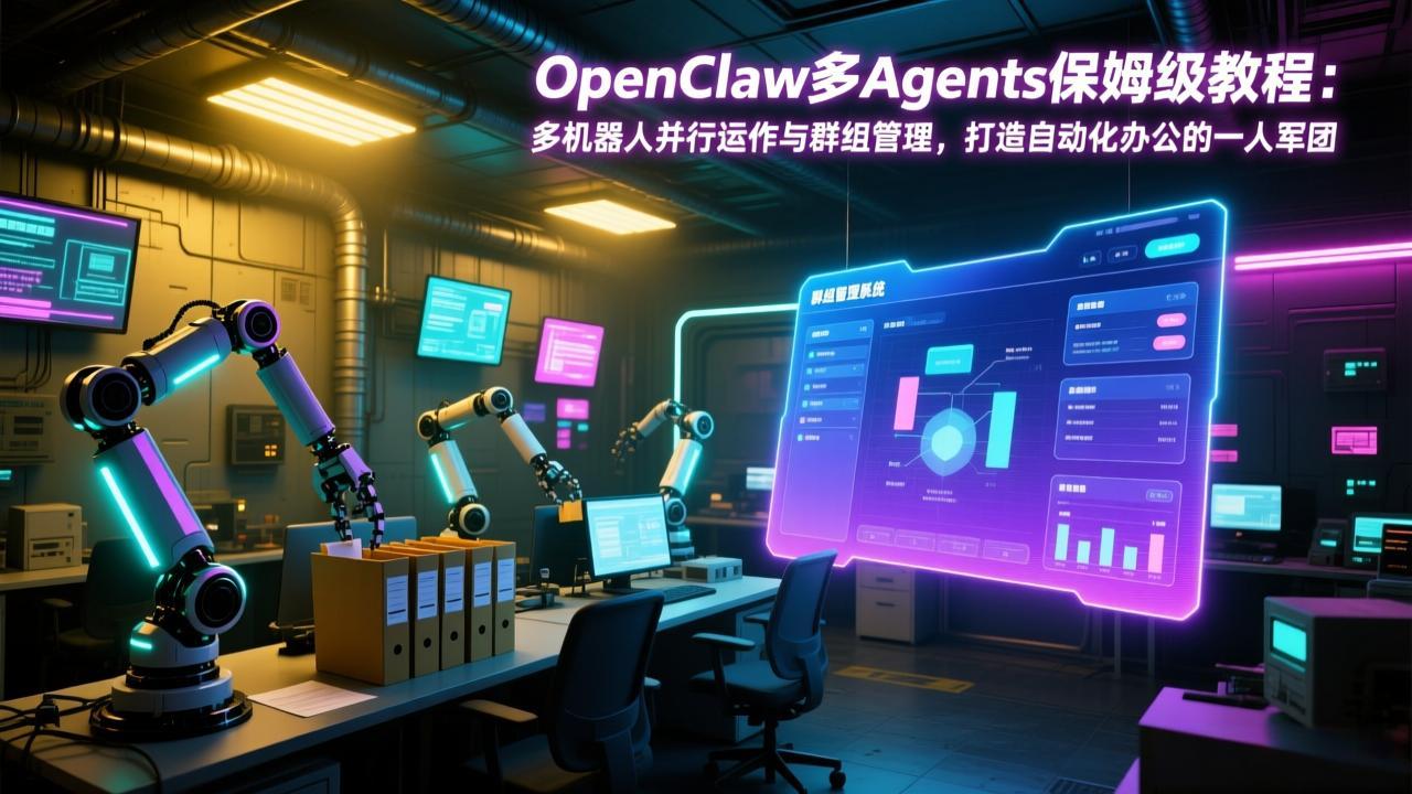(17563期)OpenClaw多Agents保姆级教程:多机器人并行运作与群组管理,打造自动化办公的一人军团-网赚副业网