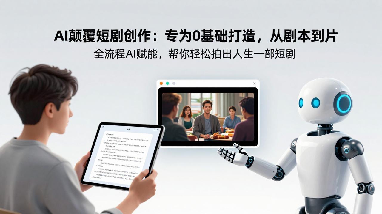 (17564期)AI颠覆短剧创作:专为0基础打造,从剧本到成片全流程AI赋能,帮你轻松拍出人生第一部短剧-网赚副业网