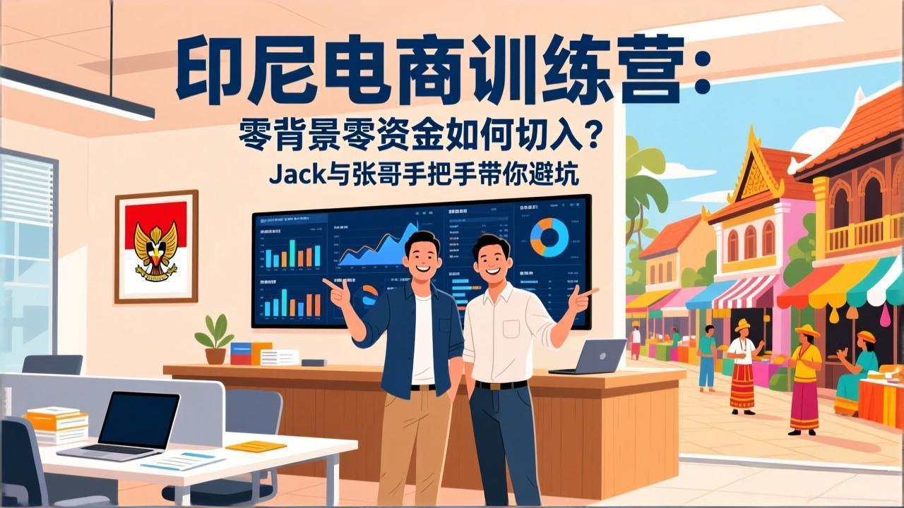 (17533期)印尼电商训练营:零背景零资金如何切入?Jack与张哥手把手带你避坑-网赚副业网