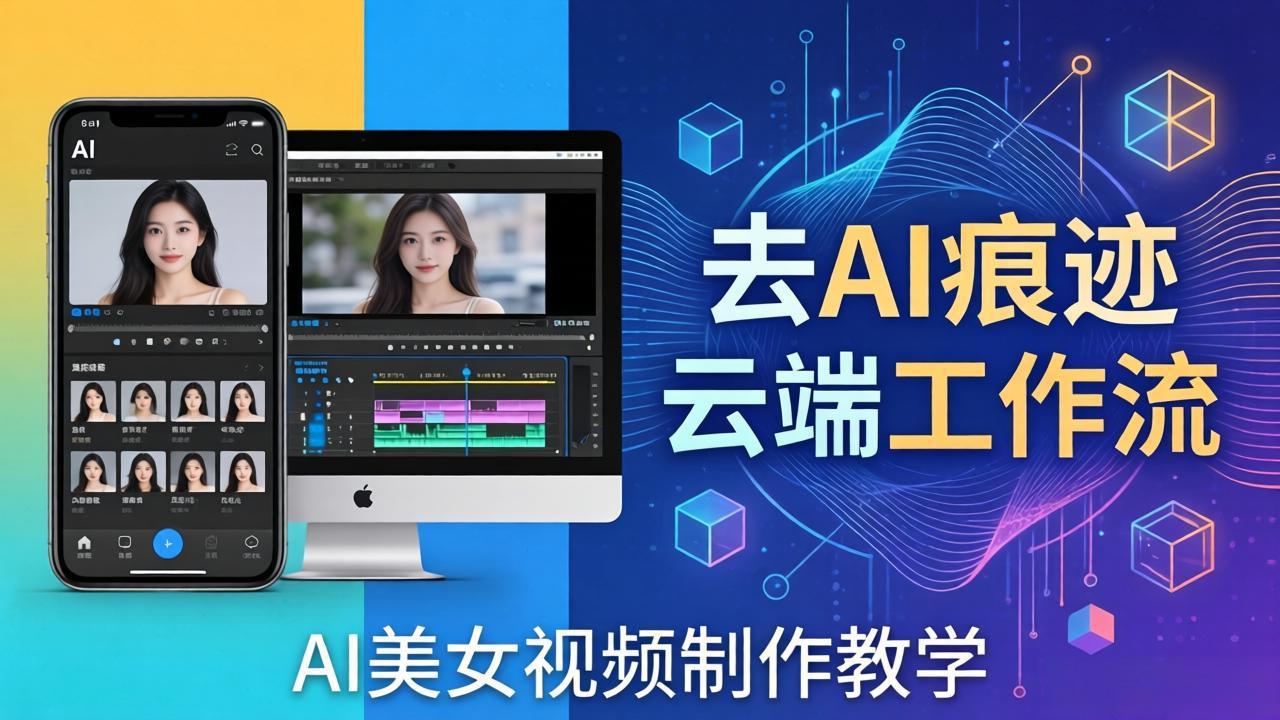 (17928期)AI美女视频制作教学:去AI痕迹,云端工作流出图,手机电脑均可,不需要配置-网赚副业网