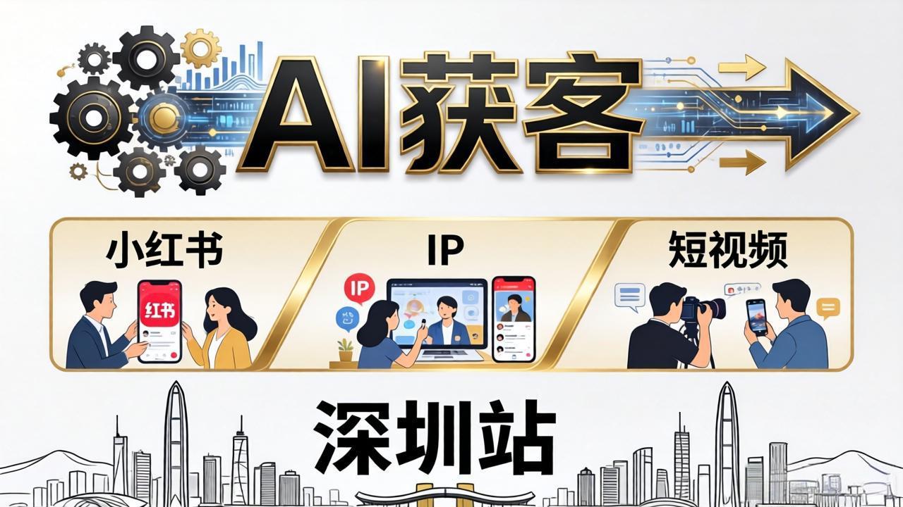 (18226期)2026AI获客大课深圳站:4月17日-19日3天2夜拆透小红书+IP+短视频,老板操盘手必来-网赚副业网