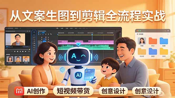 (17916期)原创 AI 剧情短视频带货:AI+家庭剧情+带货广告,从文案生图到剪辑全流程实战-网赚副业网