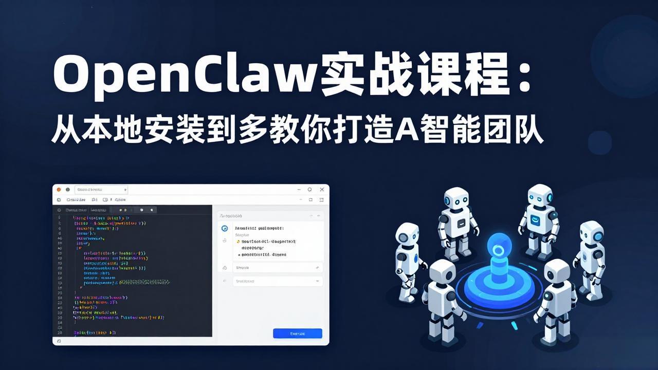 （17883期）OpenClaw实战课程：从本地安装到多Agent协同，手把手教你打造AI智能团队-网赚副业网