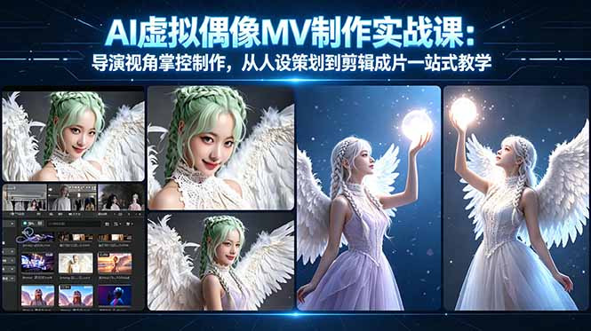 （17962期）AI虚拟偶像MV制作实战教学：导演视角掌控制作，从人设策划到剪辑成片一站式教学-网赚副业网