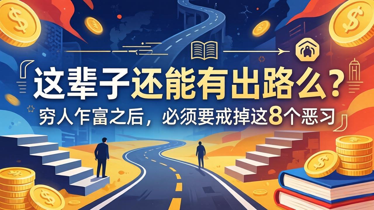(18214期)关于人生两篇付费文章【这辈子还能有出路么?】【穷人乍富之后,必须要戒掉这8个恶习】-网赚副业网