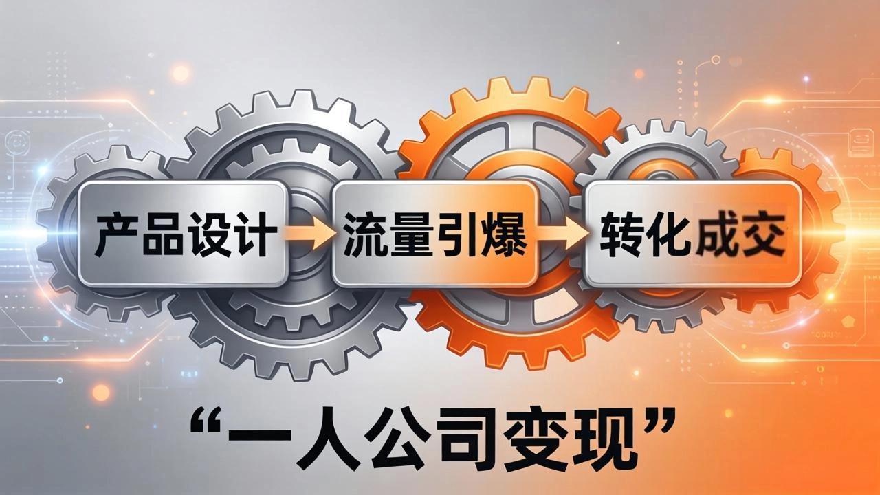 (17864期)一人公司变现全攻略:产品设计+流量引爆+转化成交,打造不受年龄限制的长期事业-网赚副业网