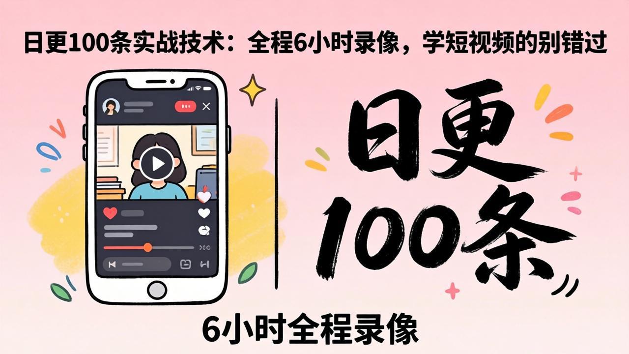 (18097期)某工作坊东莞2026年4月12线下课:日更100条实战:全程6小时录像,学短视频的别错过-网赚副业网