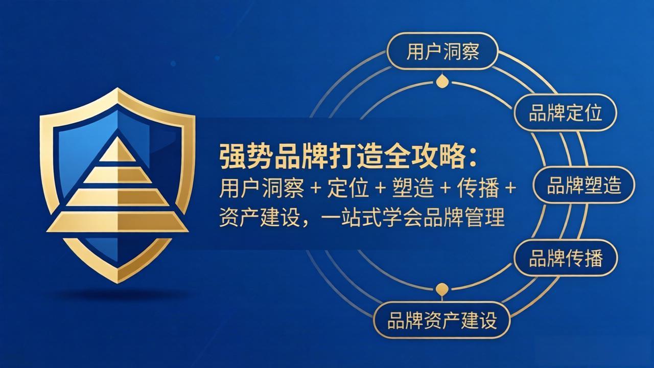 (17889期)强势品牌打造全攻略:用户洞察 + 定位 + 塑造 + 传播 + 资产建设,一站式学会品牌管理-网赚副业网