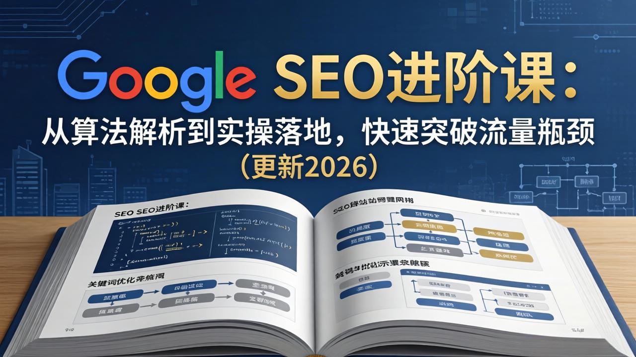 （18048期）Google SEO进阶课：从算法解析到实操落地，快速突破流量瓶颈（更新2026）-网赚副业网