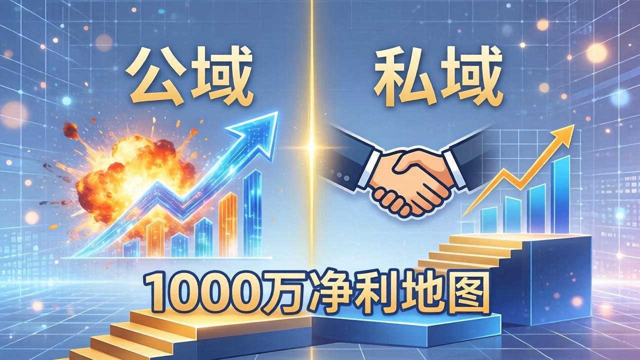 （18217期）公域玩命出爆款，私域悄悄做成交：这套AI内训课，2026给你打通1000万净利的地图-网赚副业网
