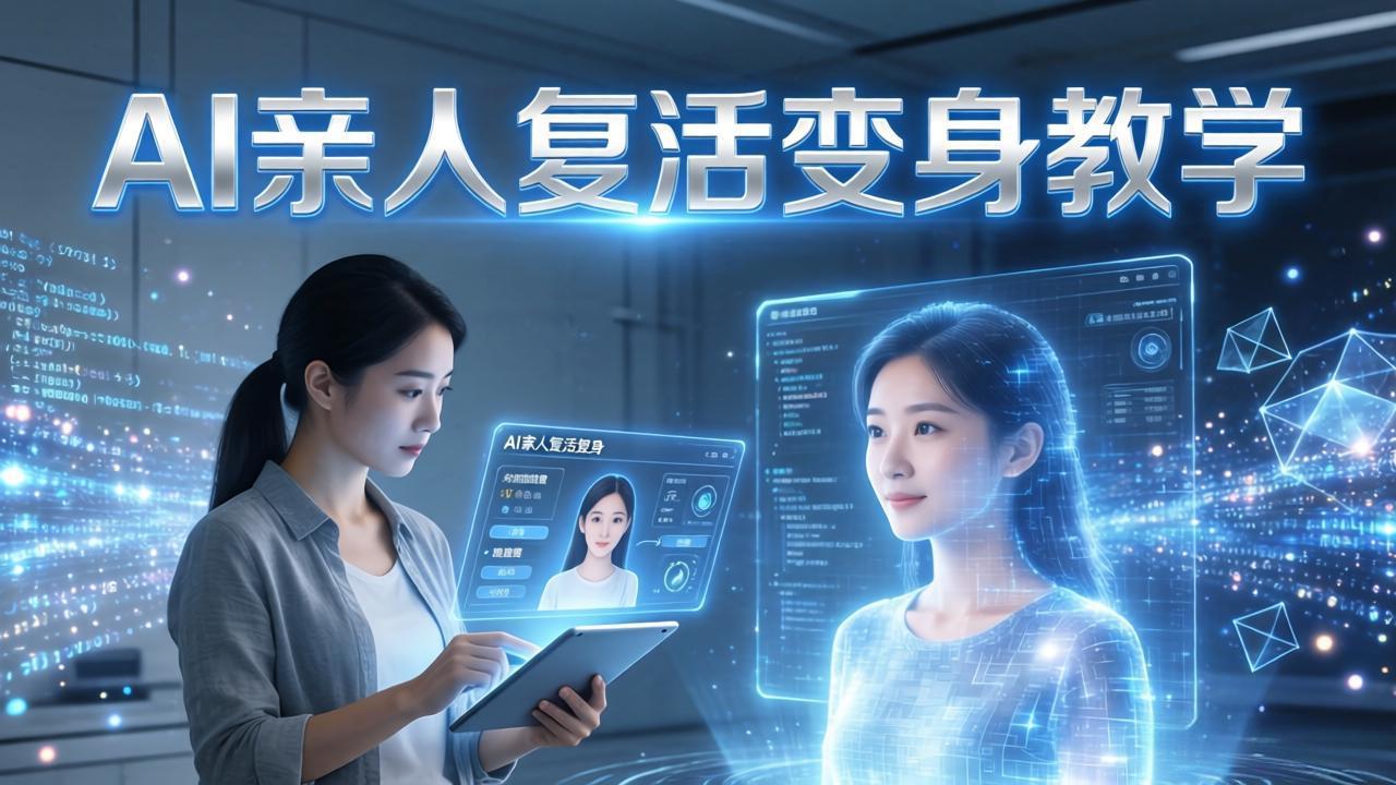 (17940期)AI亲人复活变身教学,最近超级火爆的项目,涨粉超级快,私域引流代做服务,收徒等-网赚副业网
