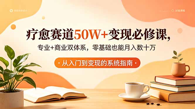 (18523期)疗愈赛道50W+变现必修课,专业+商业双体系,零基础也能月入数十万-网赚副业网