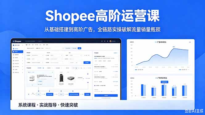 (18499期)Shopee高阶运营课-2026年5月更新,从基础搭建到高阶广告,全链路实操破解流量销量瓶颈-网赚副业网