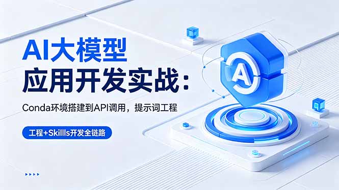 (18518期)AI 大模型应用开发实战:Conda环境搭建到API调用,提示词工程+Skills开发全链路-网赚副业网