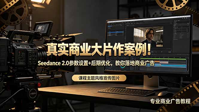 (18484期)真实商业大片作案例!Seedance 2.0参数设置+后期优化,教你落地商业广告-网赚副业网