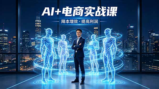 （18328期）AI+电商实战课，1人+N个AI 智能体，把SOP变AI员工，实现降本增效提高利润-网赚副业网