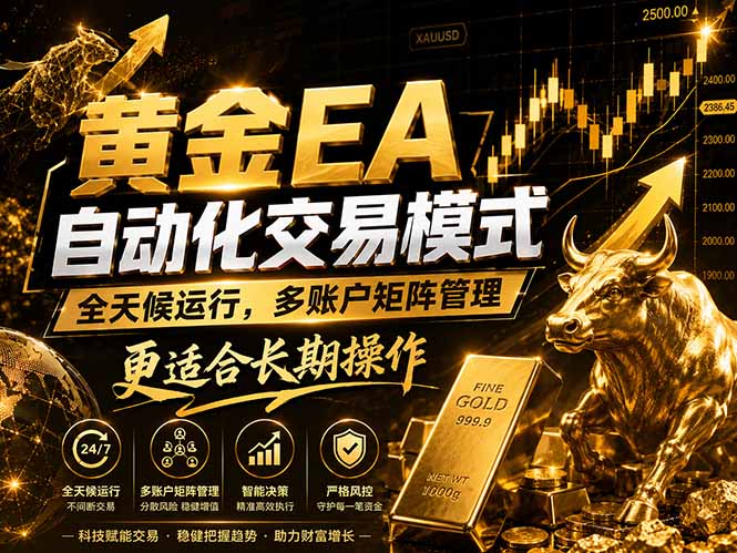 (18509期)黄金EA量化:多窗口矩阵稳定运行,系统自动执行,收益空间持续放大-网赚副业网