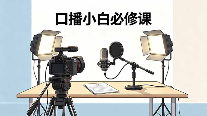 (18428期)口播小白必修课:录像收音灯光设备+脚本撰写,搭专业级录制场景-网赚副业网