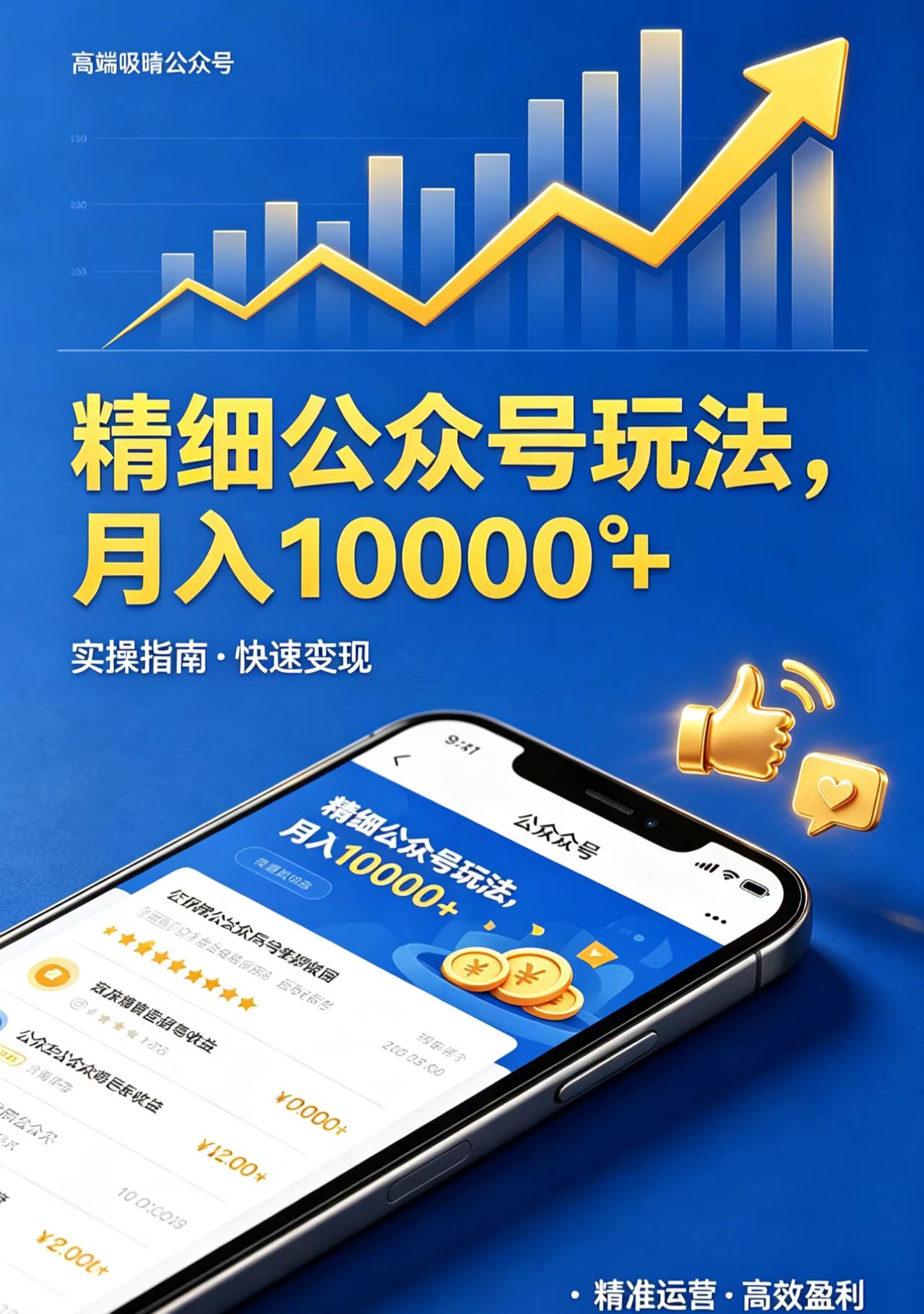 (18283期)精细公众号玩法,月入10000+,实操指南,快速变现-网赚副业网