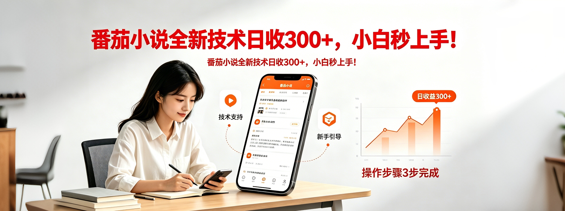 (18392期)番茄小说全新技术全新玩法!无脑日收300+-网赚副业网