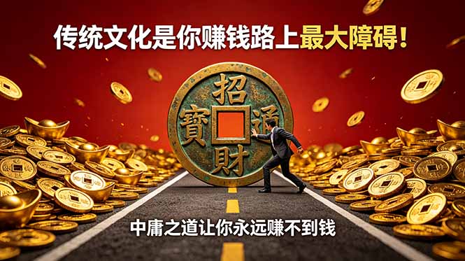 (18872期)付费文章:传统文化是你赚钱路上最大障碍!中庸之道让你永远赚不到钱-网赚副业网