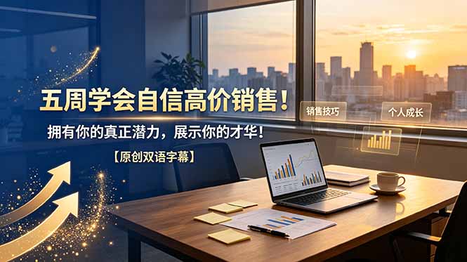 (19071期)五周学会自信高价销售!拥有你的真正潜力,展示你的才华!【原创双语字幕】-网赚副业网