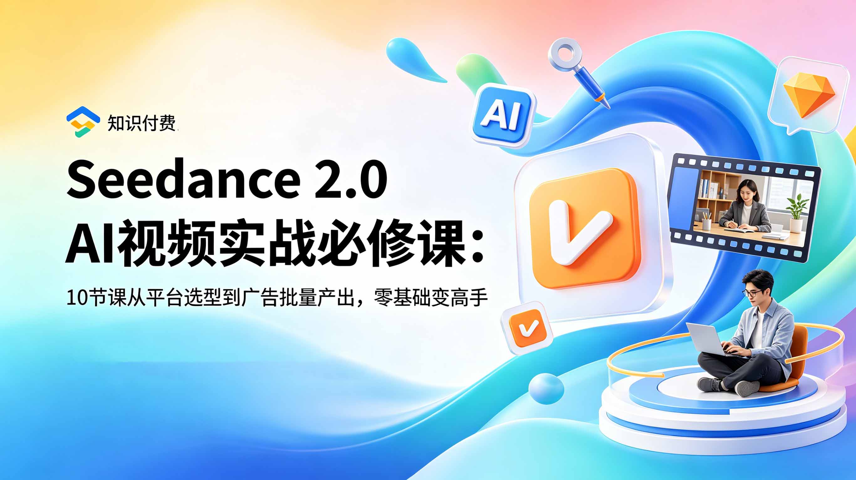 (18998期)Seedance 2.0 AI视频实战必修课:10节课从平台选型到广告批量产出,零基础变高手-网赚副业网